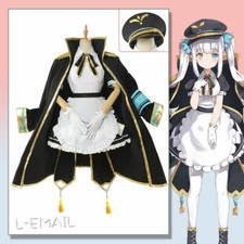YouTuber Project Paryi Kagura Mea Cosplay Costume Maid Uniform Dress Full Set :e