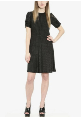michael kors metallic dot dress Metallic Dot Georgette Ruffled Wrap Dress