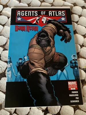 Agents of Atlas. #1 Ed McGuinness Gorilla Man 1:20 Variant Dark Reign 