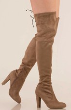 women's nikka heeled over the knee sock boots