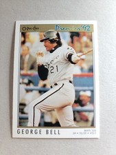1992 O-Pee-Chee Premier - George Bell - #182 - Chicago White Sox