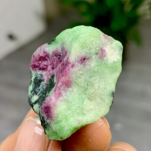 33gNatural green Ruby zoisite (anylite) crystal Mineral Decorate Energy Healin - Picture 10 of 14
