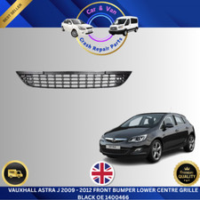 VAUXHALL ASTRA J 2009 -  2012 FRONT BUMPER LOWER CENTRE GRILLE BLACK OE 1400466