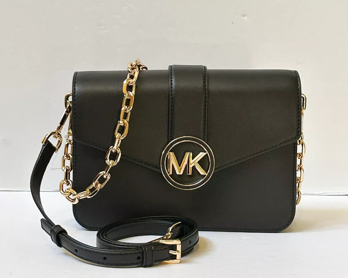 Michael Kors Carmen Convertible Shoulder Bag Crossbody (Black): Handbags