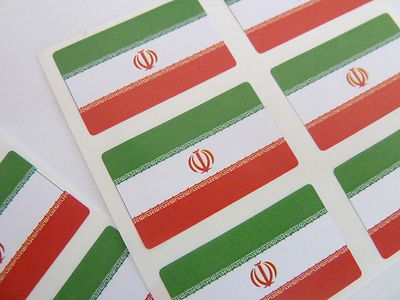 Mini Adesivi Bandiera Portorico | 12 Etichette Rettangolari 33x20mm | Autoadesivi Per Decorazione - 2
