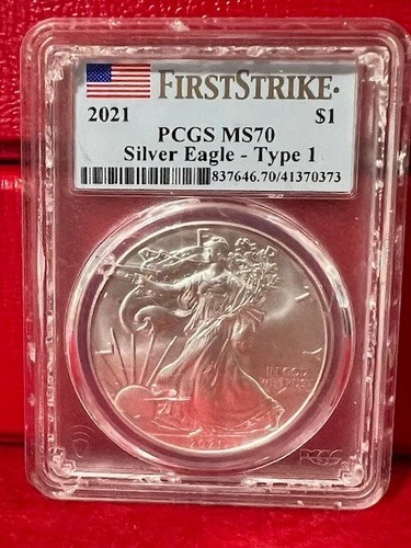 2021 American Silver Eagle PCGS MS70 FIRST STRIKE