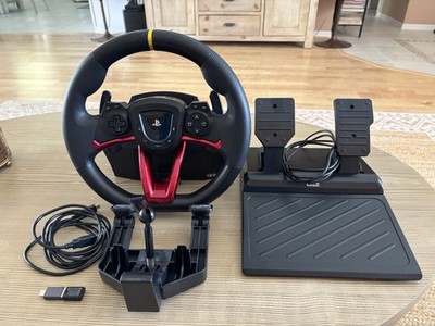 Hori Racing Wheel Apex RWA Compatible with PS4, PS5, PC Includes Pedals Wireless