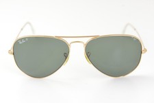 RAY-BAN aviator sunglasses RB 3025 001/58 58-14 3P Gold/G-15 POLARIZED