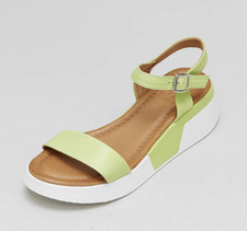 MODA IN PELLE ?ORINA? LIME LEATHER SANDALS - SIZE 9 - EU42 - BNWI - RRP �79.08