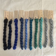 10 Skein SILK & IVORY Needlepoint Thread Silk Merino Wool 28.8 yds VariousColors