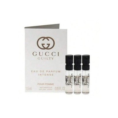 LOT OF 3 Gucci Guilty EDP Intense Sample Perfume EDP Spray 0.05 Fl Oz/1.5ml