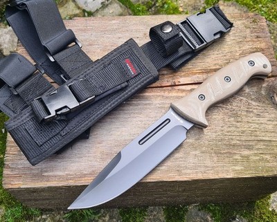 Böker Magnum Desert Warrior 2.0 Outdoormesser 440A Stahl Micarta Griff Campknife