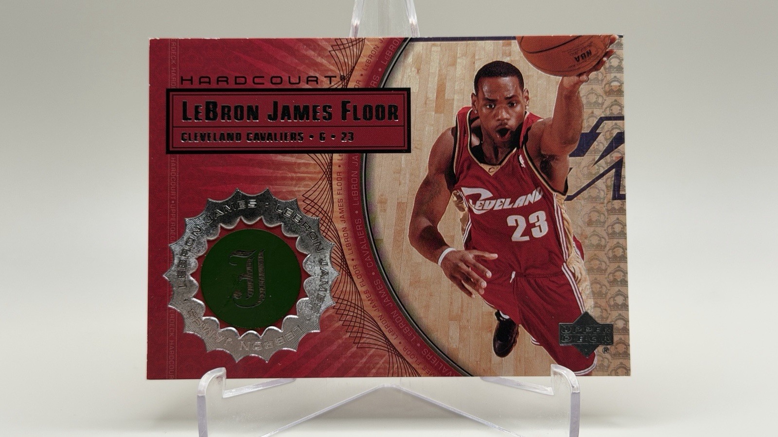 2003-04 Upper Deck Hardcourt LeBron James Floor Rookie RC #LB7 Cavaliers