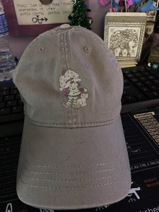 Cap America Strawberry Shortcake Gray Green Army Green Cap Adjustable New