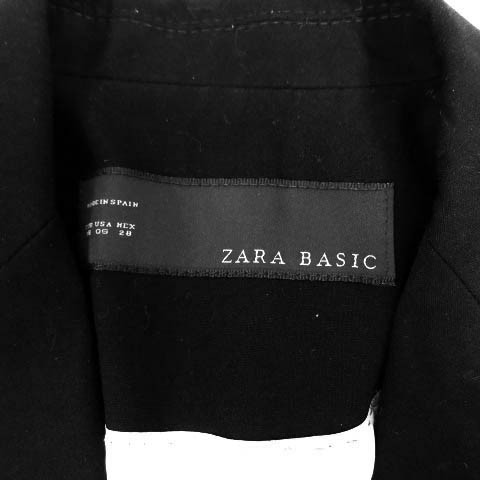 ZARA BASIC Jacket Peak Lapel Single 1B Face Black… - image 8