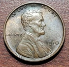 1910 Lincoln Wheat Cent Brown UNC Lustrous Original Toning No Issues Coin