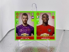 2019 Panini FIFA 365 Blue Back David Gea/ Eric Bailly Manchester United #54
