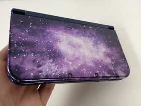 Nintendo New 3DS XL Galaxy Edition Handheld Console System Tested - Cosmetic Dmg