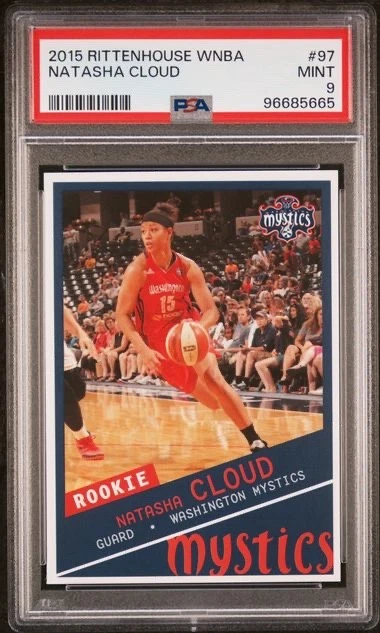 2015 Rittenhouse WNBA #97 Natasha Cloud Rookie PSA 9 Washington Mystics