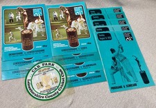 BULK (12) Leicestershire cricket programmes 1976-77 home & away + car sticker
