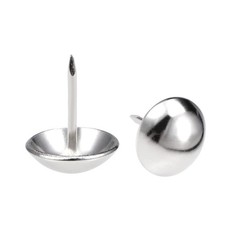 20 PCS 30mm Silver Antique Upholstery Nails Round Large Head 13/16 Inch