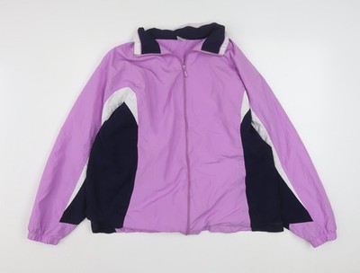 Windbreaker-Mantel Damen UK Größe 14 Gepard lila