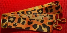 Leopard Print Adjustable Purse Strap 44" Gold Hardware Crossbody Replacement