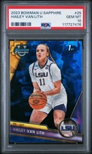 2023 Bowman University Chrome Sapphire Hailey Van Lith #25 PSA 10