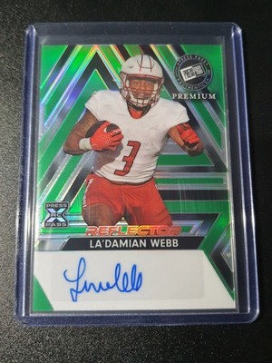 La'Damian Webb - Leaf Press Pass Premium 2024 - South Alabama - Auto - Green -/3