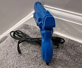 SEGA Saturn Virtua Cop Blue Light Gun &ndash; Fully Working (Shell Repaired)