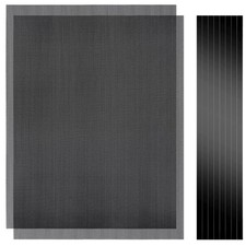 400x300mm DIY PC Case Dust Mesh Filter, 2Pack PVC Dustproof Filter black