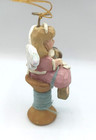 Vintage Kurt Adler The Sewing Angle Christmas Ornament Glitter Wings Buttons 4" — photo 4