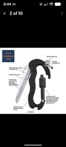 lots of 200/6 IN 1 Multitool Carabiner Outdoor Survival Multi Tool
