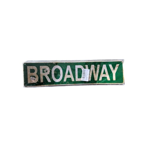 Broadway New York Street Tin Sign 4x16 Inch Room Wall Office Decor