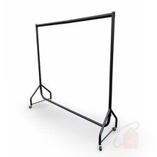HEAVY DUTY GARMENT RAIL, CLOTHES RACK,  COVER  HOME SHOP  RAIL 3ft 4ft 5ft 6ft