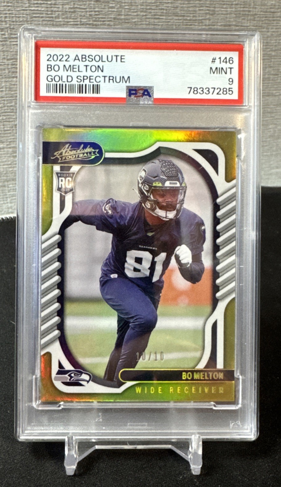 Bo Melton Panini Absolute #146 Gold Spectrum