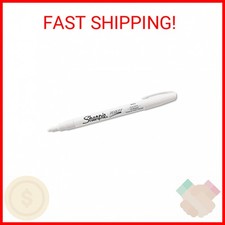 SHARPIE Oil-Based Paint Marker, Fine Point, White, 1 Count - Great for Rock Pain