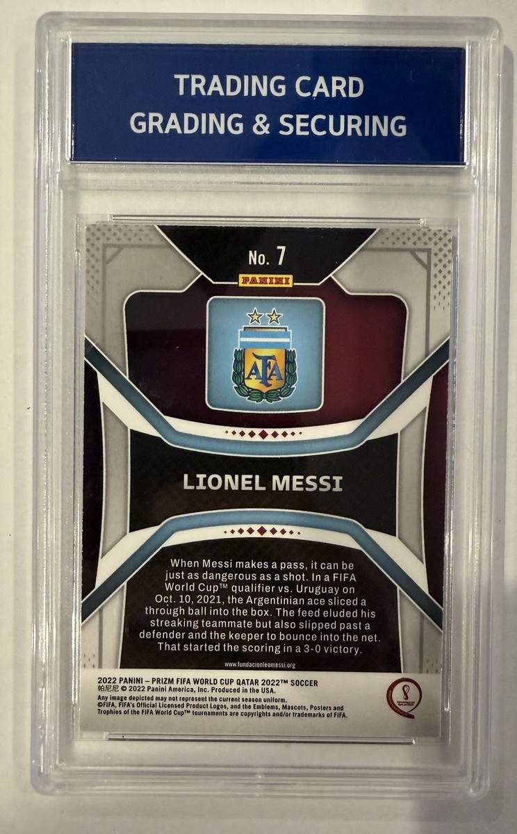 Panini Prizm FIFA World Cup Qatar Lionel Messi #7 Argentina Base