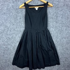 Vintage Paradox Missy Fit & Flare Dress Womens 2 Black Cotton Sleeveless LBD