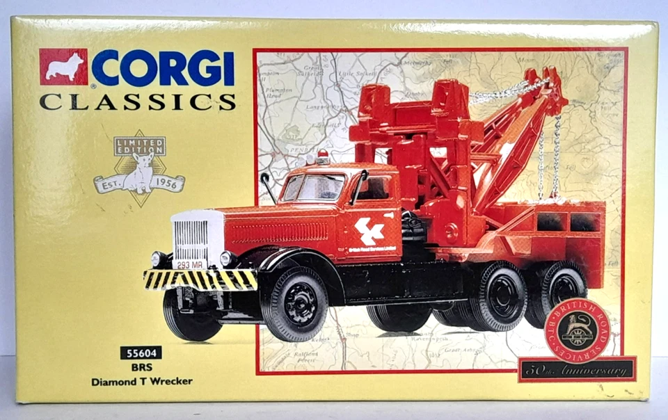 Corgi 55604 Corgi Classics - Diamond T Wrecker Lorry BRS British Road Services - Image 4 of 4