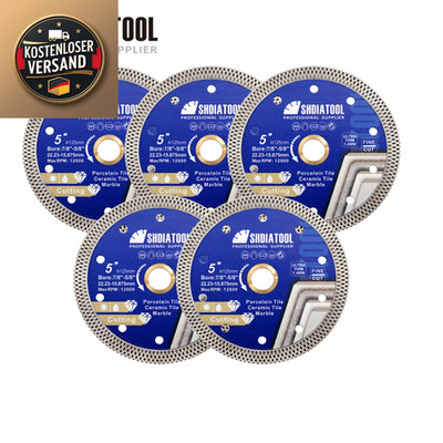 SHDIATOOL Diamant-Schneider 125 mm 5 Stck Netz-Säge