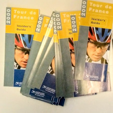 Vintage Tour de France Lance Armstrong folders. Lot of 12!!