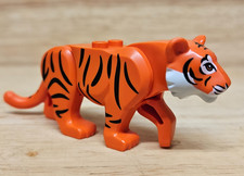 LEGO Tiger in Reddish Orange Animal from set: Jungle Explorer Truck 60426 - NEW