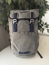 Timbuk2 Leader Laptop Backpack Gray Blue Facebook Logo