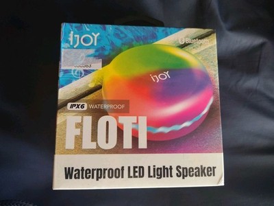 iJoy Floti IPX6 Waterproof Bluetooth LED Light Speaker   1 Pack   New