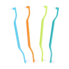 Orthodontic Interdental Brush Double-Beam Soft Teeth Cleaning Toothbrush Oral