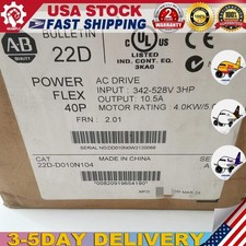 Allen-Bradley Sealed 22D-D010N104 Powerflex 40P Catalog 22D-D010N104 US Free Tax