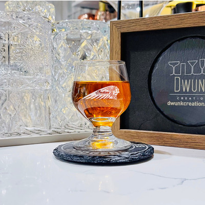 Custom Engraved Indian Motorcycle Whiskey Tasting Glass   3.5 oz Snifter