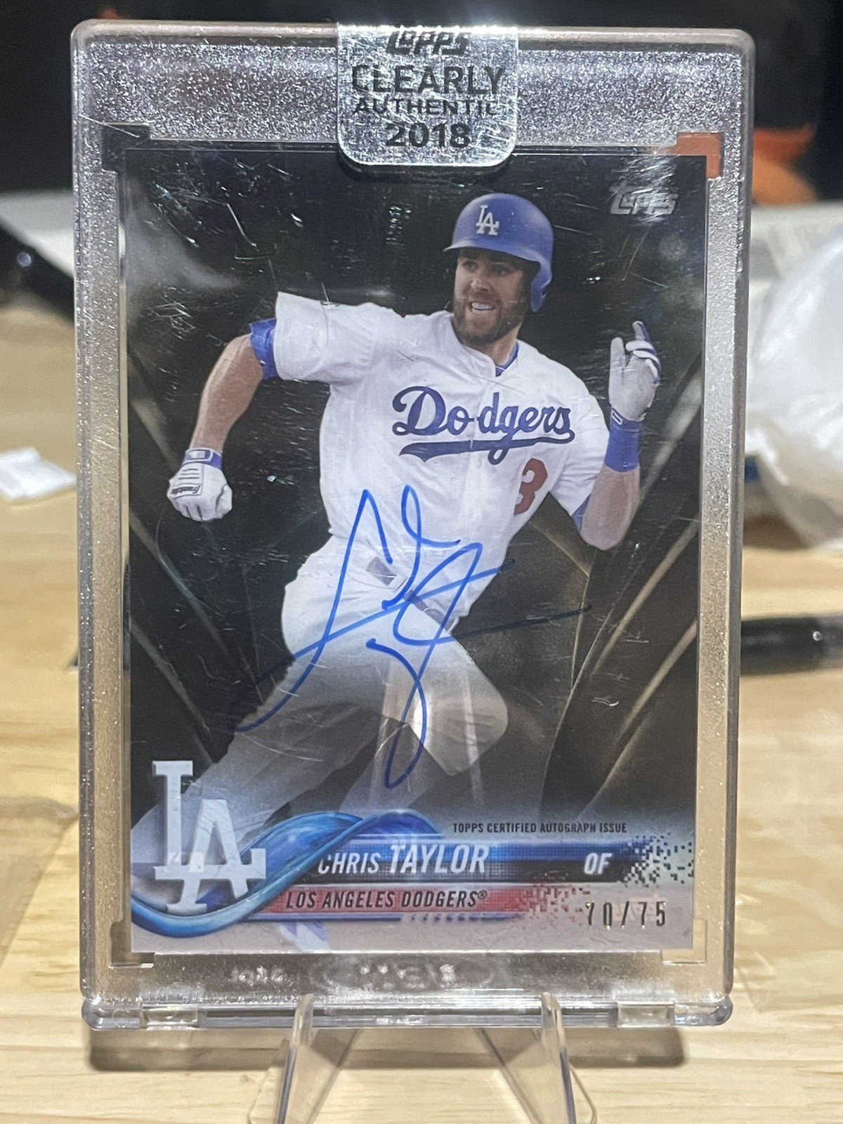 2018 Topps Clearly Authentic Autographs - Chris Taylor #CAA-CT /75 (AU)