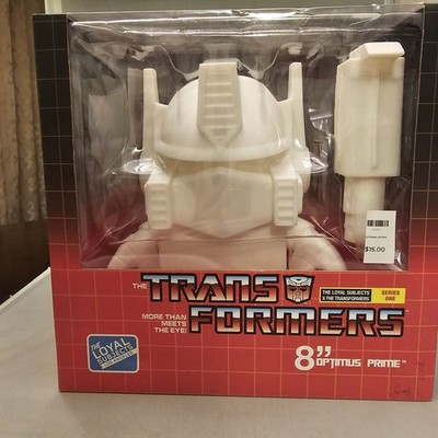 TRANSFORMERS 8'' OPTIMUS PRIME Loyal Subjects Series 1 Vinyl Unpainted Sealed New